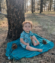 Wild Redz Signature Camo Double Sided Bamboo Blanket | Blue