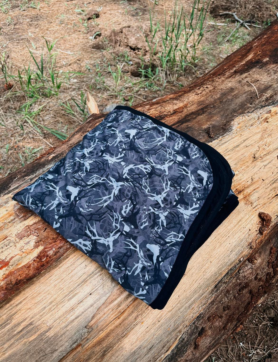 Camo Black Baby Bamboo Blanket